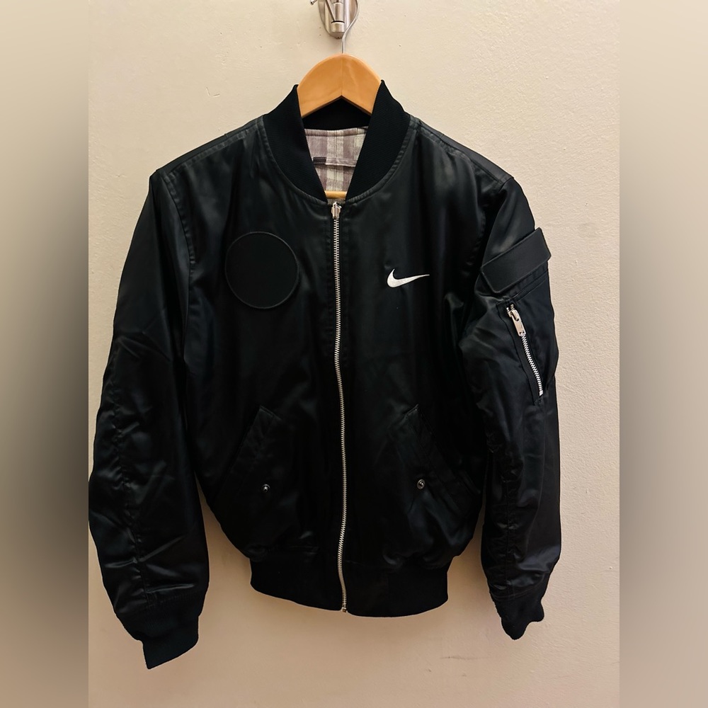 Nike satin bomber jacket - reversible (men’s x-small)